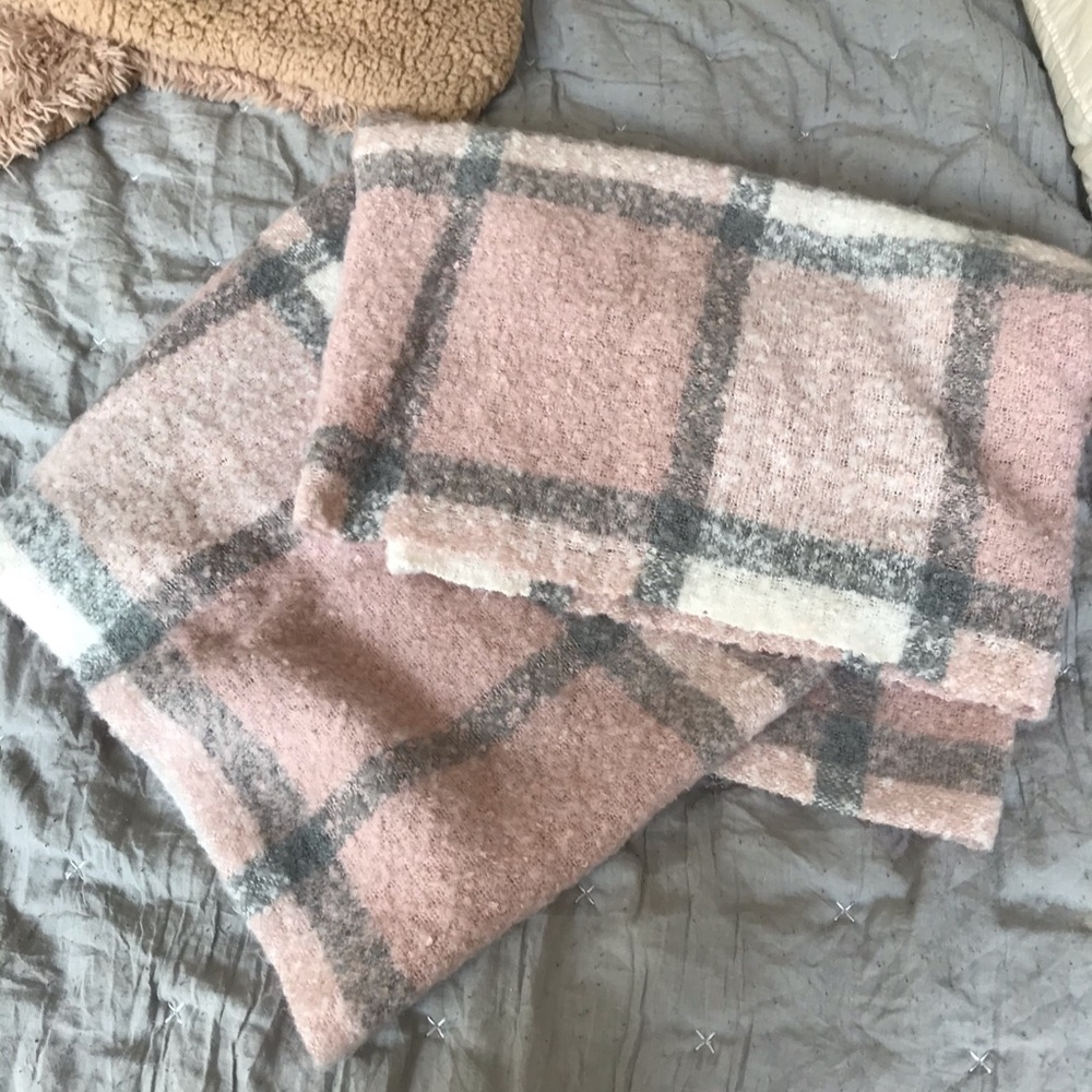 Plaid Infinity wrap scarf